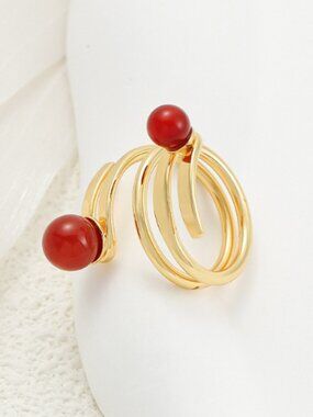 gold andalusite ring